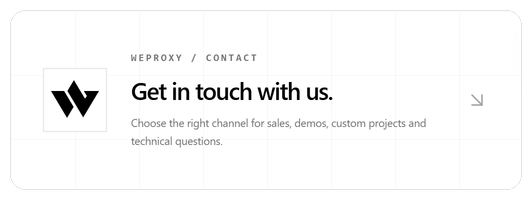 WeProxy contactheader